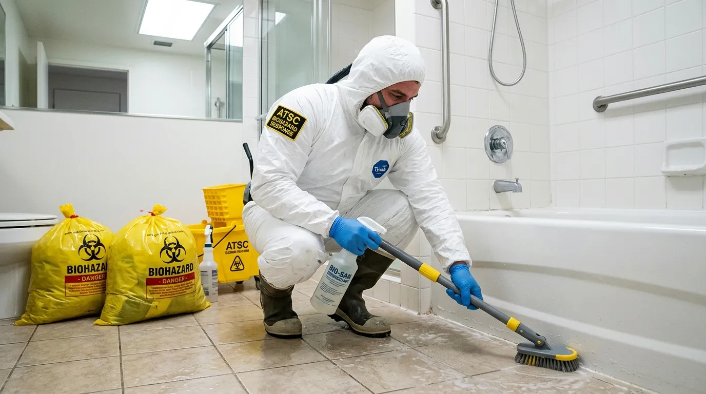 Decontamination equipment deployed for Blood Cleanup in Westwood Lake